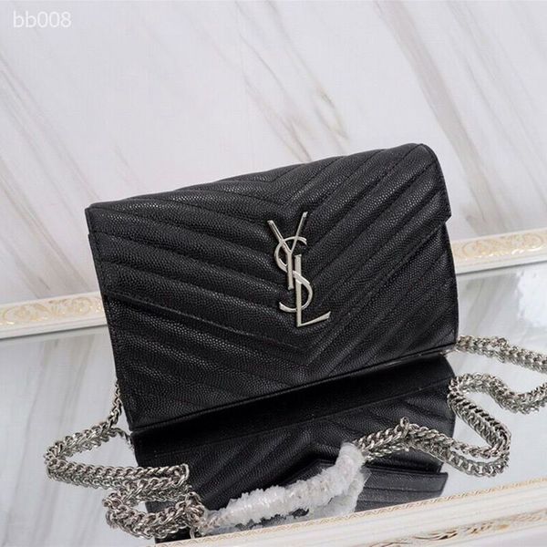 

europe and america 2019 new ladies bag fashion vintage chain grid envelope bag shoulder diagonal bag small square bags
