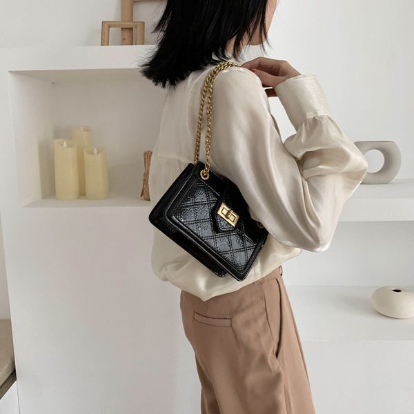 

bags for women 2020 fashion bright face lingge chain lady shoulder messenger bag purses and handbags crossbody bags for women