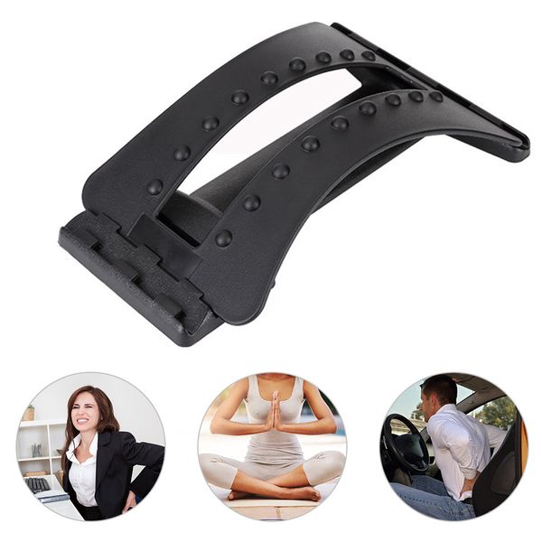 

back massager stretcher fitness massage equipment stretch relax stretcher lumbar support spine pain relief chiropractic dropship