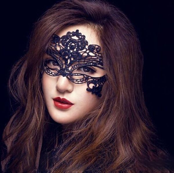 

halloween woman mask lace black half face mask wholesale party nightclub prom eye mask women ball jj19952, Silver