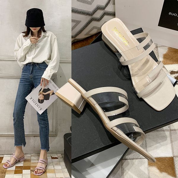 

beige heeled sandals clear heels med fashion womens shoes 2020 open toe black medium women's peep block comfort block