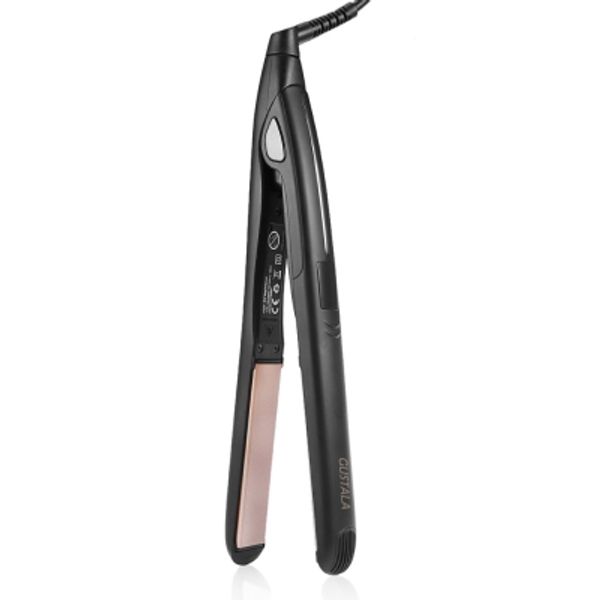 

professional fast heating hair straightener work dating salon styling tool, Black