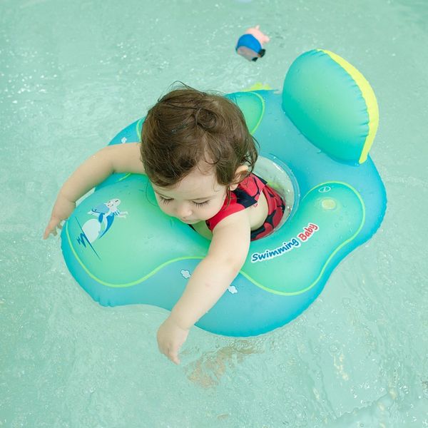 

baby seat floating inflatable baby swim armpit ring kids swimming pool accessories children's toys square bathing raft dropship