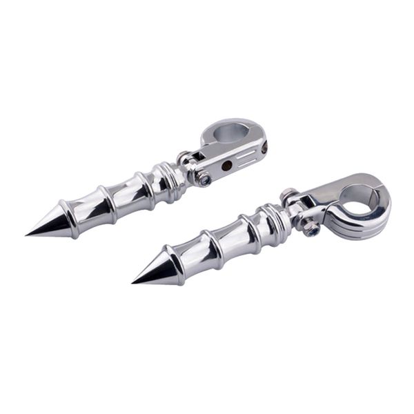

left & right 1 1/4 inch 32mm engine guard highway foot pegs footrest silver