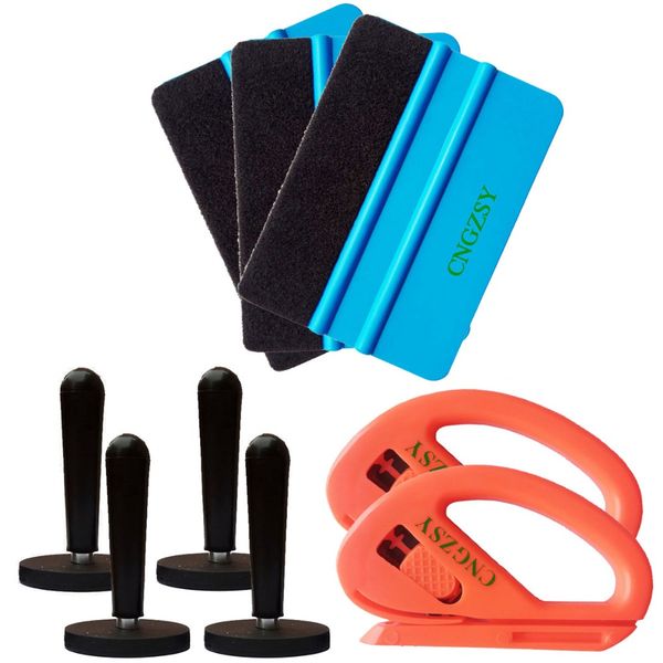 

3m felt squeegee magnet cutter set pro tool vehicle windshield film kit combo car wrap vinyl tool window film tinting tools k13