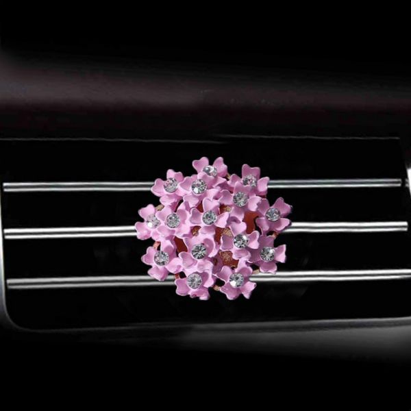 

new car styling camellia flower air freshener automobile interior decoration air vent perfume clip fragrance auto accessories