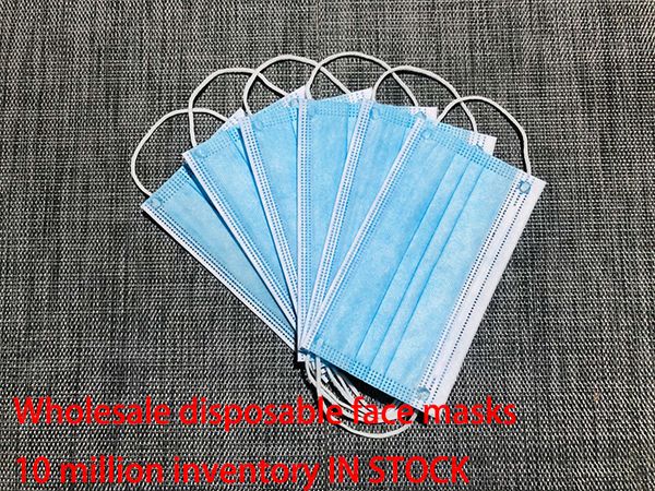 

new in stock dust-proof mask disposable face 3-layer mask deliver to dhlshiping dust-proof masks with elastic earrings protective face masks