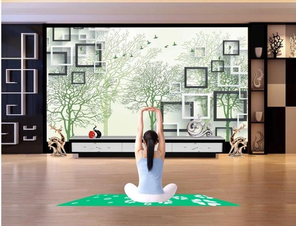 

3d space space bird forest tv background wall modern wallpaper for living room