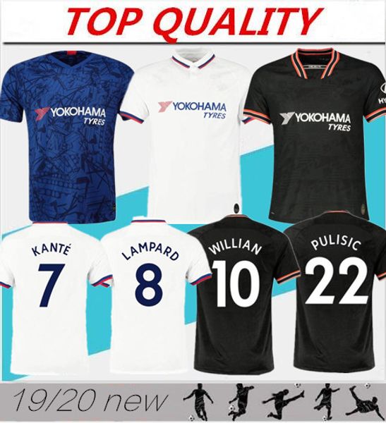 

thailand 2019 2020 kante willian pulisic giroud soccer jersey camiseta de football shirt 19 20 pedro abraham maillot camisetas, Black;yellow