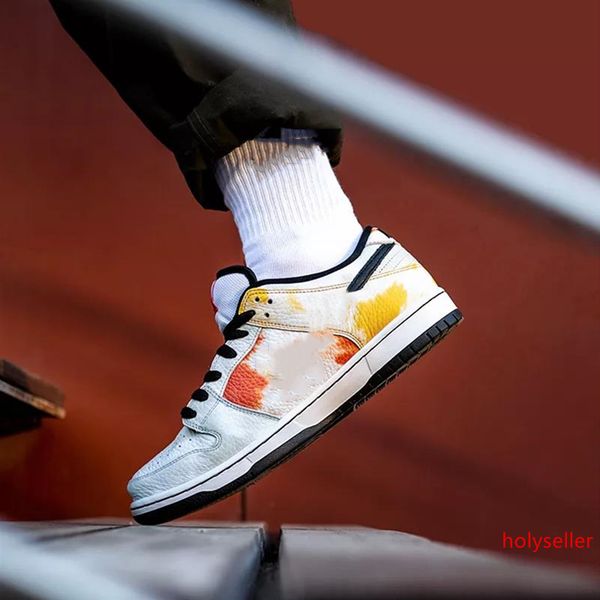 

новый sb dunk низкий raygun мужчины женщины кроссовки повседневная обувь мода скейтбординг тренеры дизайнер кроссовки размер 36-45