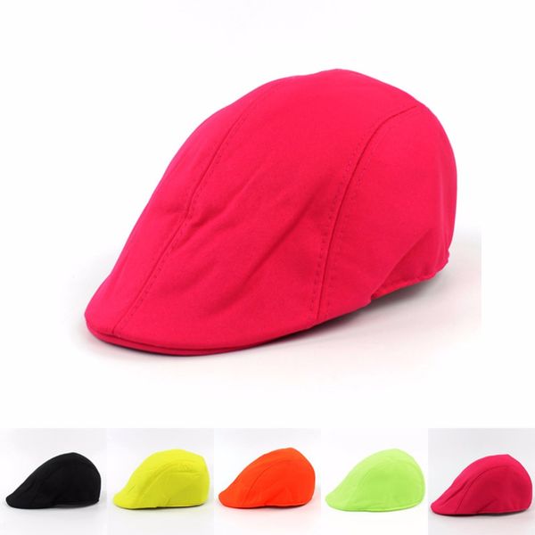 

1pc candy color golf caps flat hat for men women, Black;white