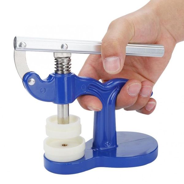 

flat handle watch case presser back cover battery presser closer fitting plier repair tool quickly snap on and off with 12 dies