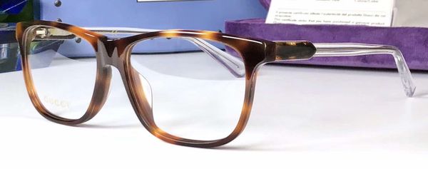 

mens 0490o havana frame / clear lenses square eyeglasses eyewear glasses designer sunglasses new with box, White;black