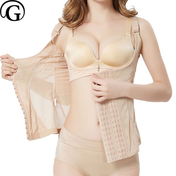

prayger плюс размер 5xl женщины push up bra shaper топы нижнее белье для похудения талии корсет underbust control body, Black;white