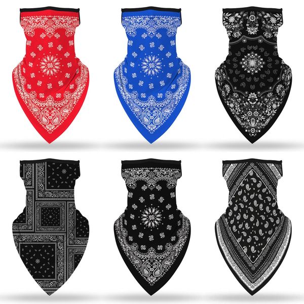 

hi3qs women scarf face sunshade silk chiffon handkerchief outdoor windproof half face mask veil mask masks scarf dust dust, Black