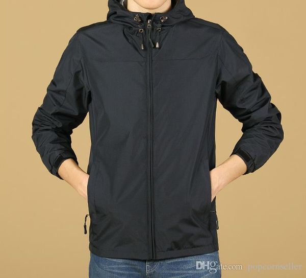 

spring autumn mens designer jackets casual pure color running jogging windbreaker thin jackets waterproof mens designer jacket, Black;brown