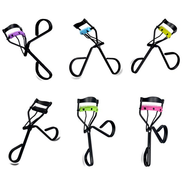 

1pc new colorful cosmetic eyelash curler with comb tweezers curling eyelash clip cosmetic eye beauty tool