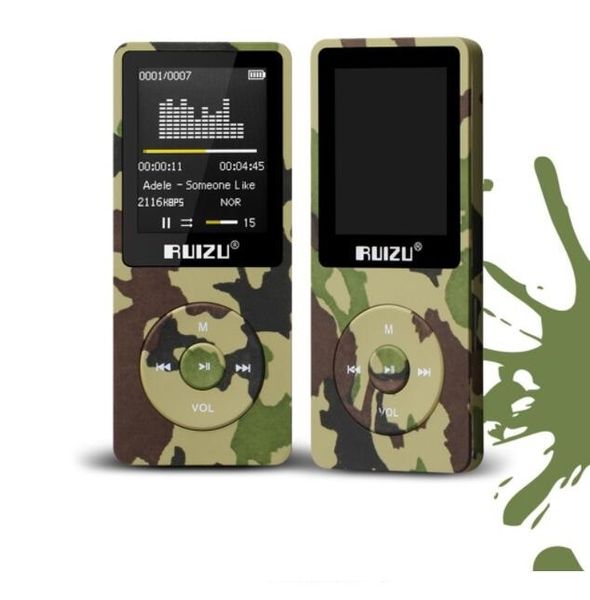 

100% original english version ultrathin mp3 music player with 8gb storage and 1.8 inch screen can play 80h, original ruizu x02