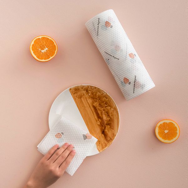 

super absorbent oil-lazy rag kitchen non-woven cloth wet and dry dual-use household cleaning towel disposable dish cloth