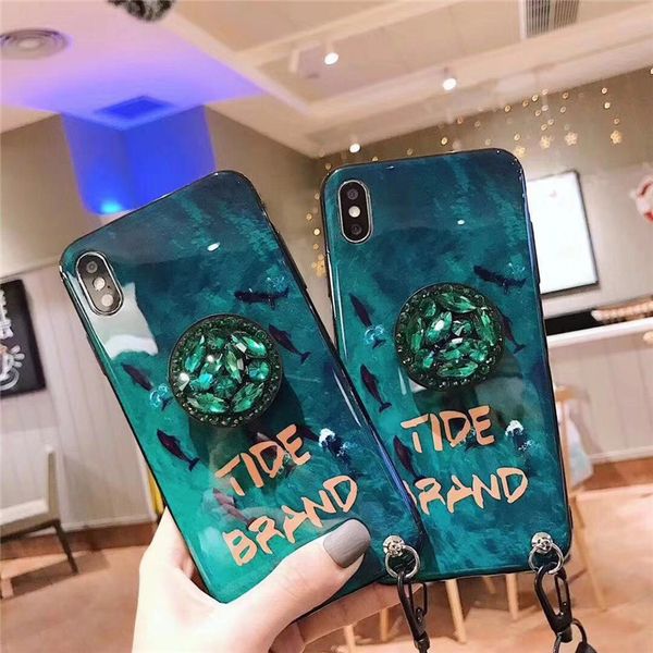 

2019 wholesale for iphone xr mobile stand case fur ball designer phone case girl style tide brand case