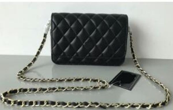 

Women 039 woc de igner brand lady houlder bag pu leather flap bag black chain evening bag pur e atchel 7896