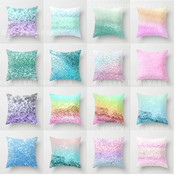 

multicolor pillowcase cushion soft printed throw pillow case irregular pattern cushion cover home car sofa decoration 45*45cm an1944