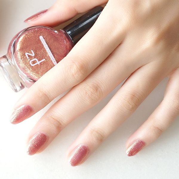 

zd bling rose gold color nail polish long lasting peel off nail varnish permanent shining lacquer vernis a ongle nagellak