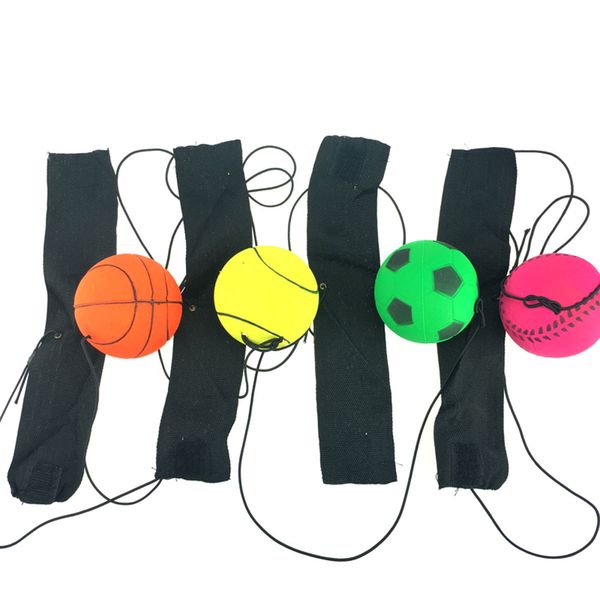 

20108 new wrist training bouncy ball rubber elastic string rebound ball finger exercise sport fitness ball toy