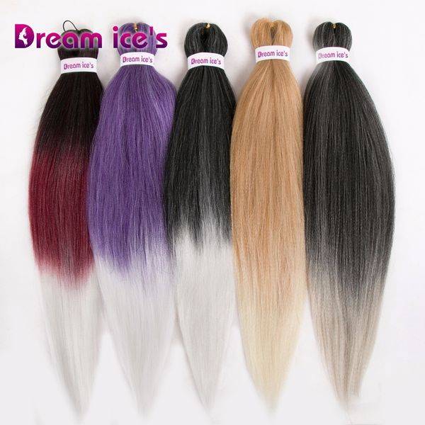 2019 Synthetic Jumbo Braids Crochet Hair Ombre Braiding Hair Original Crochet Fiber Hair Pre Stretched Easy Braid 24 Inch From Lin 06 13 07