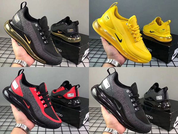 

2020 big soft bottom men women running shoes yellow triple trek travel trekking sports shoes trainer jogging sneakers eur36-45