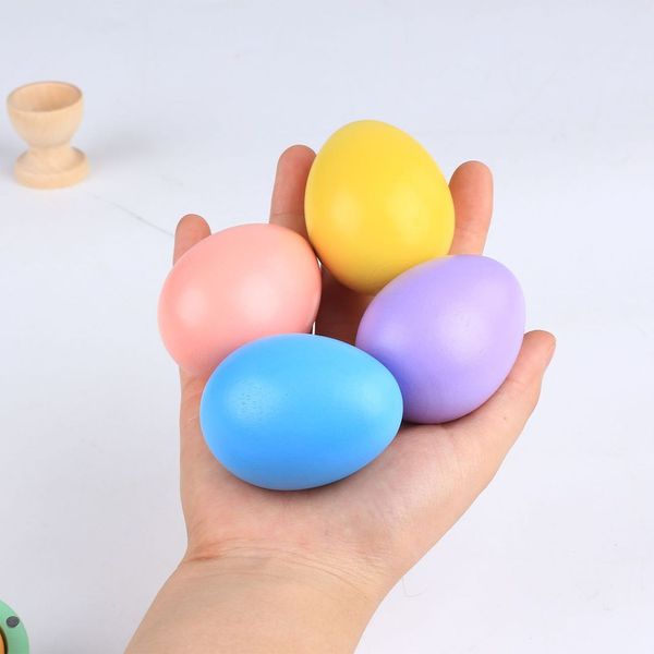 

Wooden ea ter egg 4 45 6cm ea ter day wood toy olid painting egg for children gift april fool 039 day novelty item gga1677