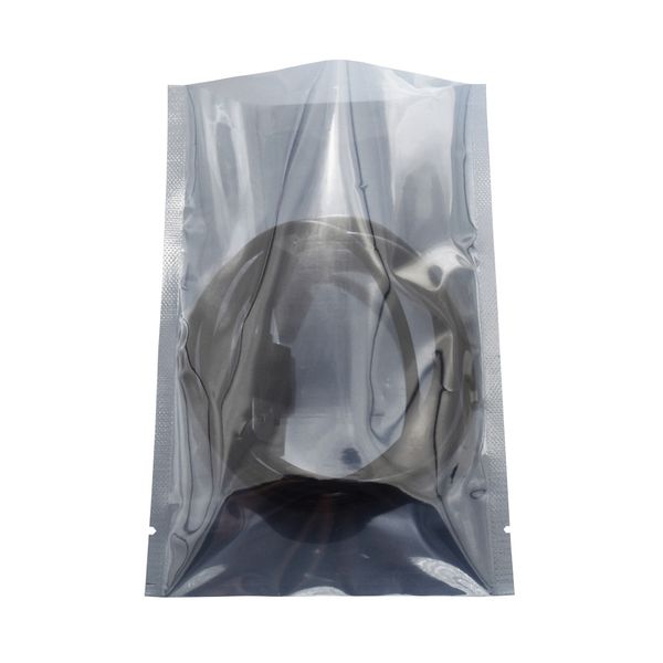 

200шт малый размер средней сложности flat open top gray clear anti static упаковочная сумка электронный компьютер аксессуар антистатические