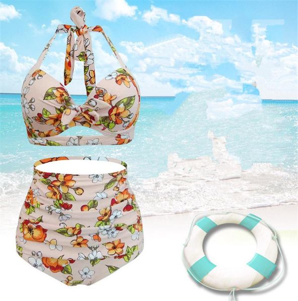 

floral 2pcs women summer designer bikinis fashion backless bathing suit plus size female casual apparel, White;black