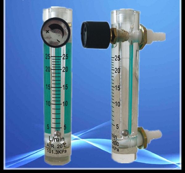 

air oxygen gas flow meter flowmeter sensor counter caudalimetro flow indicator h=120mm lzq-5 2.5-25lpm plastic with conectrator