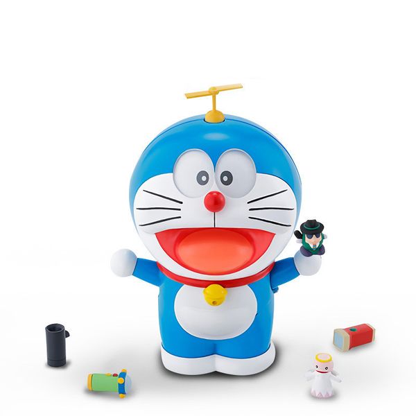 

genuine doraemon the robot spirits face/eyes-changeable youtube fashion model kits anime action figure collection toys for kids t200118