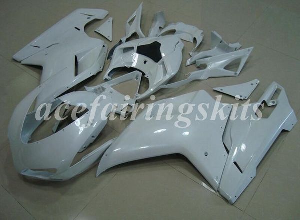 

4 gifts new abs motorcycle full fairings kit fit for ducati 848 1098 1198 1098s 1098r evo 2007 2008 2009 2010 2011 2012 custom white