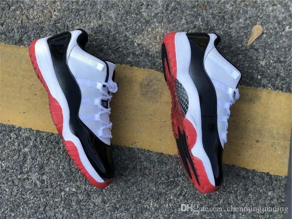 

high air authentic 11 low white bred man basketball shoes 11s men black true red retro athletic sneakers with original box av2187-160