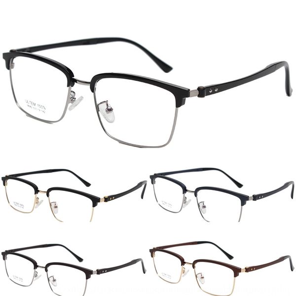 

tr myopia 90 half- glasses frame tr with myopia men's frame glasses g18082, Silver