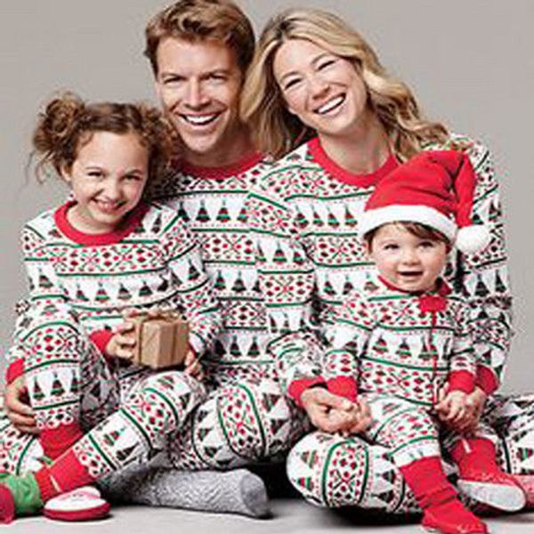 

мода семья соответствующие взрослые женщины дети рождество пижамы пижамы пижамы семейные наборы, Blue