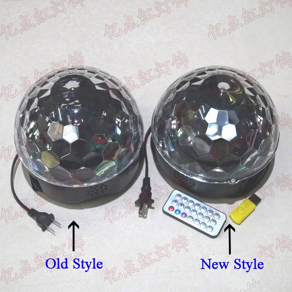 

LED Stage Lighting 3W 6W Voice Controlled Crystal Magic Ball MP3 KTV Bars Colorful Lights RBG