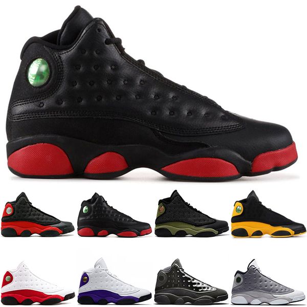 

wholesale new arrivals designer 13 mens basketball shoes for men atmosphere grey french blue melo 13s sneakers women sports sneaker, White;red