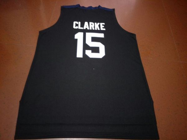 

vintage men gonzaga bulldogs brandon clarke #15 basketball full embroidery size s-4xl or custom any name or number jersey, Black;red