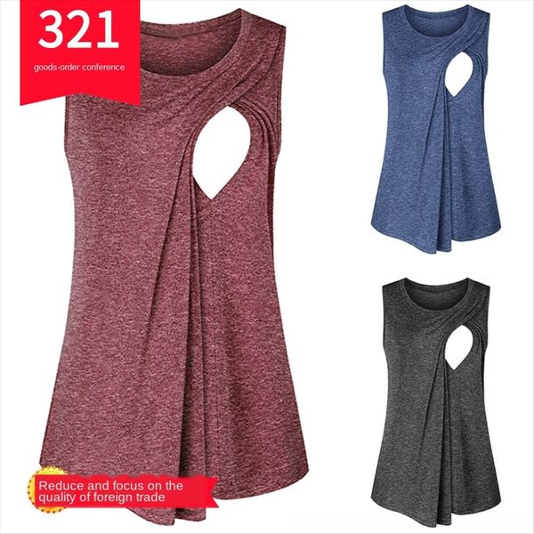 

2020 season women's panel round neck t-shirt apron maternity dress t-shirt maternity clothes nv duan xiu pregnancy clothing bu ru zhuan, White