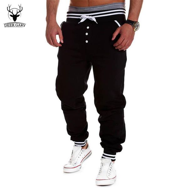 

harem pants new style fashion casual skinny sweatpants leisure pants trousers drop crotch leisure men joggers sarouel, Black