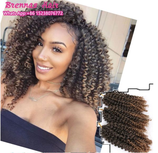 2020 Malibob Crochet Hair 8inch Kinky Curly Crochet Braids