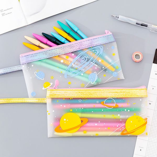 

creative planet orbit portable waterproof pencil bag stationery storage organizer bag school supply student prize