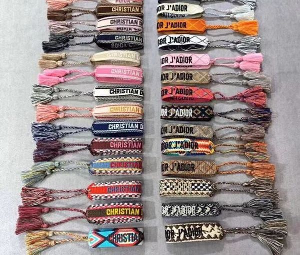 

Summer beach jewelry luxury d brand ja braided hand trap hand rope bracelet wedding lover gift de igner bracelet, Black