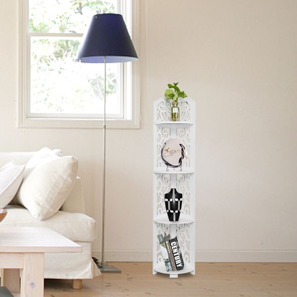 2019 4 Layer Corner Shower Caddy Bathroom Shelf Rack Organizer Bookcase Storage White Us Shipping From Dreamfly618 18 1 Dhgate Com