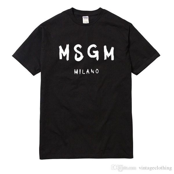 

лето женщины msgm футболка пара марка письмо printed tops tee повседневный хлопка с коротким рукавом o-образным вырезом tshirt черный размер, White