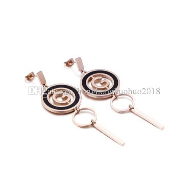 

fashion long style hipster letter g pendant earrings female simple temperament personality accessories earrings female wild earrings, Gray